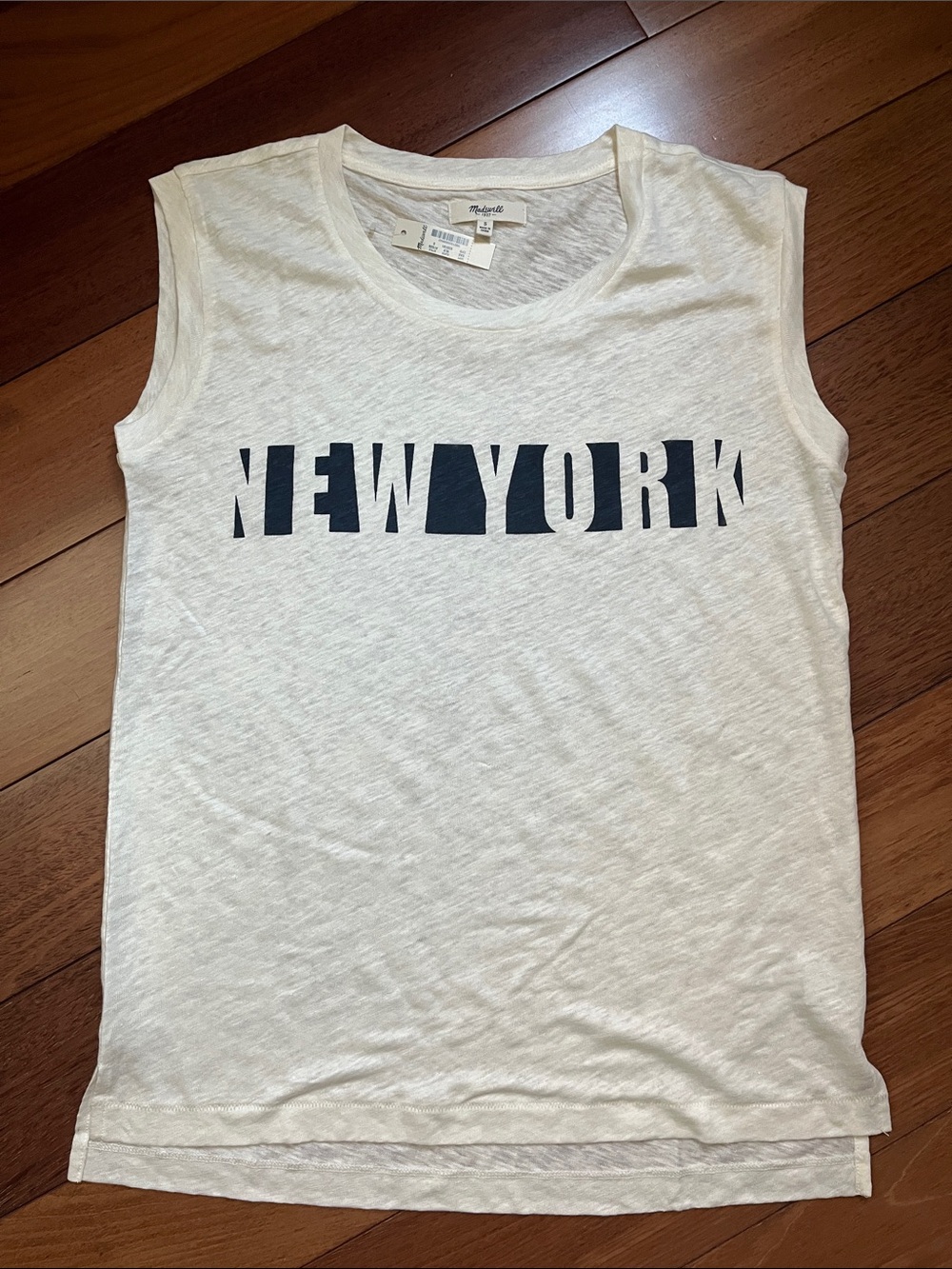 NWT Madewell Linen Muscle Tank